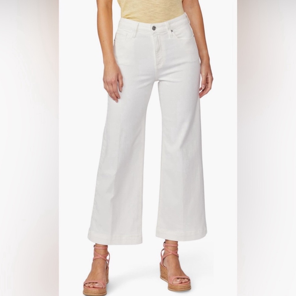 Paige Anessa Wide Leg Ecru Jeans